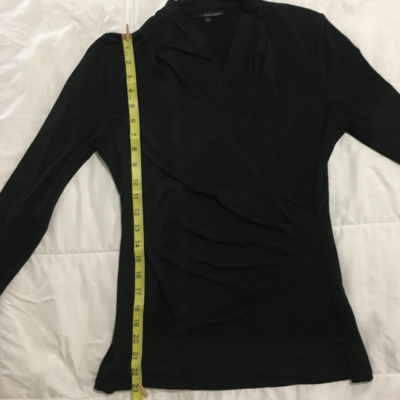 Elegantly Draped Long-sleeved Top - Picture 6 of 6